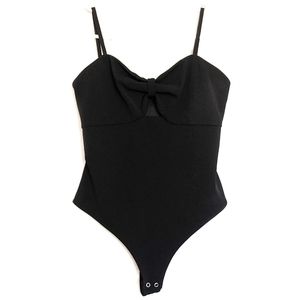 Express body suit sweetheart neckline tie
